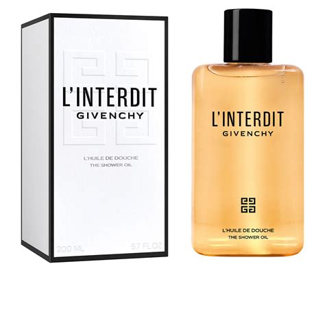 givenchy l'interdit shower gel|givenchy shower oil uk.